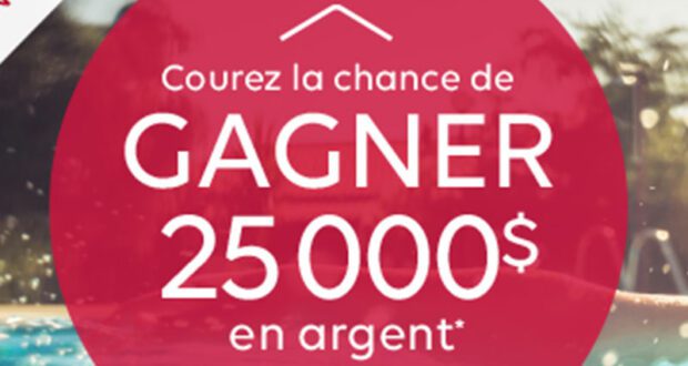 GAGNEZ 1 des 4 prix de 25 000 $ en argent chacun